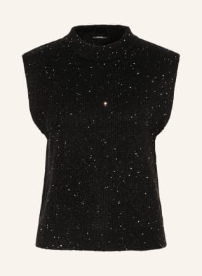 OPUS Pullunder POLILI mit Pailletten, Farbe: SCHWARZ (Bild 1)