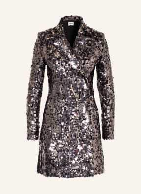 CLAUDIE PIERLOT Blazerkleid RESEAUTA mit Pailletten, Farbe: SCHWARZ/ PLATIN (Bild 1)