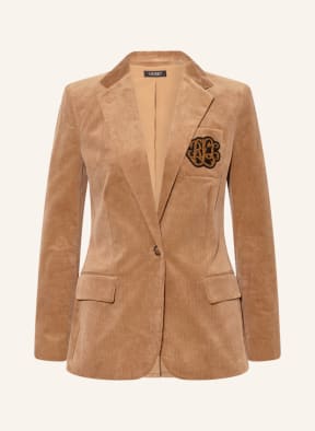 LAUREN RALPH LAUREN Cord-Blazer, Farbe: CAMEL (Bild 1)