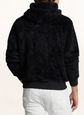POLO RALPH LAUREN Hoodie aus Teddyfell, Farbe: SCHWARZ (Bild 1)