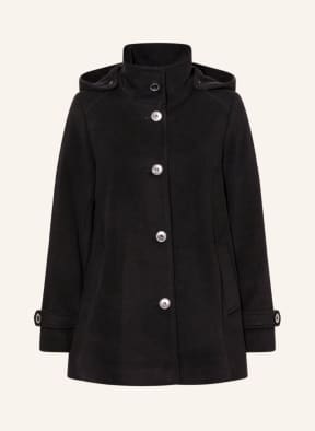 LAUREN RALPH LAUREN Mantel mit abnehmbarer Kapuze , Farbe: 001 BLACK (Bild 1)