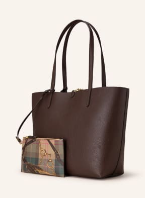 LAUREN RALPH LAUREN Shopper zum Wenden, Farbe: DUNKELBRAUN/ BEIGE/ PINK (Bild 1)