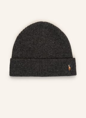 POLO RALPH LAUREN Set: Scarf and hat , Color: DARK GRAY (Image 1)