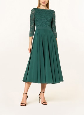 SWING Cocktailkleid mit Spitzenbesatz , Farbe: GRÜN (Bild 1)