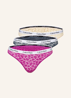 Calvin Klein 3-pack briefs CAROUSEL, Color: FUCHSIA/ CREAM/ BLUE (Image 1)