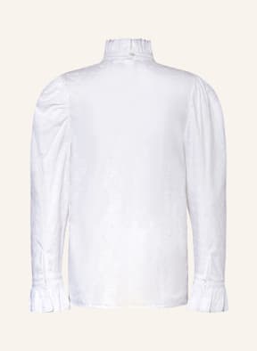 STYLE ICON Blouse-style shirt made of lace, Color: WHITE (Image 1)
