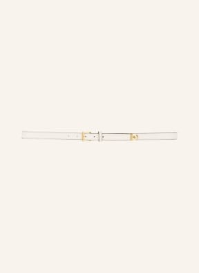 LAUREN RALPH LAUREN Leather belt, Color: WHITE (Image 1)
