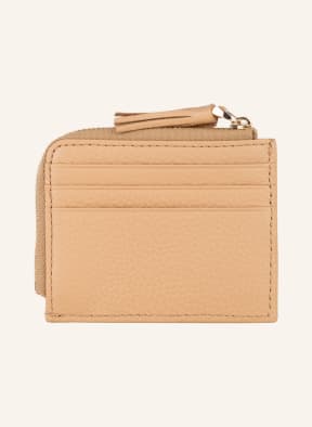 COCCINELLE Card case with coin compartment, Color: CAMEL (Image 1)