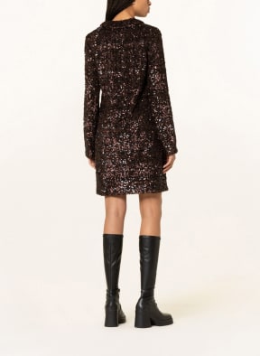 SAMSØE SAMSØE Dress FELICIA with sequins, Color: DARK BROWN (Image 1)