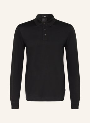 BOSS Polo shirt PLEINS slim fit, Color: BLACK (Image 1)