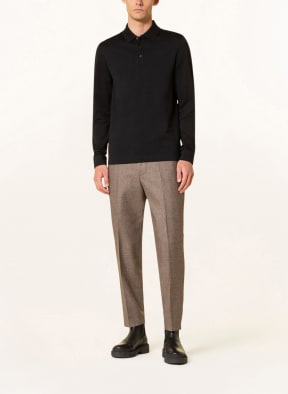 BOSS Polo shirt PLEINS slim fit, Color: BLACK (Image 1)