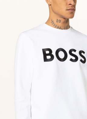 BOSS Sweatshirt SALBO, Farbe: WEISS/ SCHWARZ (Bild 1)
