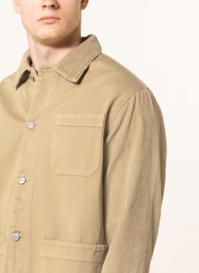 forét Overshirt CRAN in mixed materials , Color: KHAKI (Image 1)