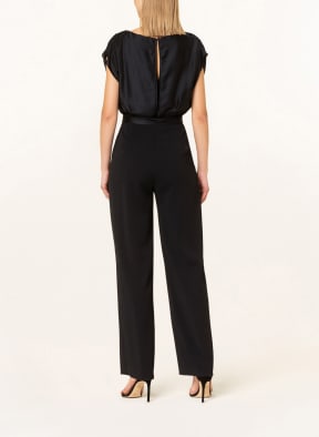 SWING Jumpsuit im Materialmix, Farbe: SCHWARZ (Bild 1)