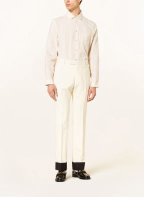 GUCCI Regular fit trousers with mohair, Color: ECRU/ BLACK (Image 1)