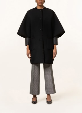 GUCCI Reversible wool coat, Color: BLACK/ GRAY (Image 1)