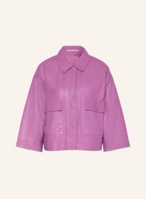(THE MERCER) N.Y. Lederjacke, Farbe: LILA (Bild 1)