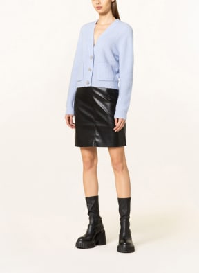 GANNI Strickjacke mit Alpaka, Farbe: HELLBLAU (Bild 1)