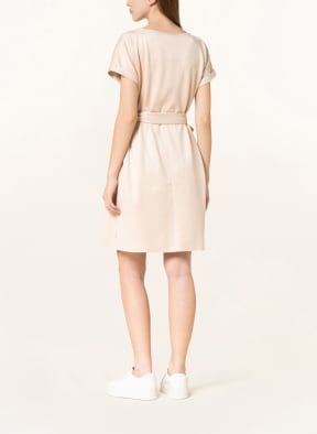 Juvia Wrap dress CORA in leather look, Color: BEIGE (Image 1)