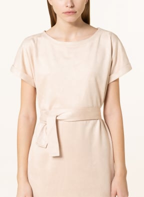 Juvia Wrap dress CORA in leather look, Color: BEIGE (Image 1)