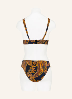 MARYAN MEHLHORN Bralette bikini top MEMORY, Color: DARK BLUE/ DARK ORANGE (Image 1)
