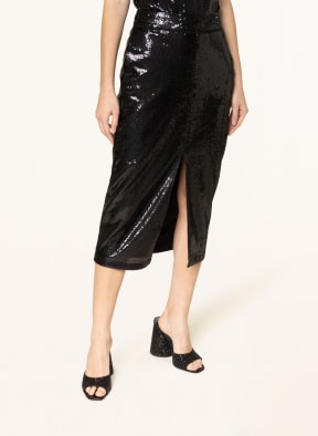 REISS Rock DAKOTA mit Pailletten , Farbe: SCHWARZ (Bild 1)