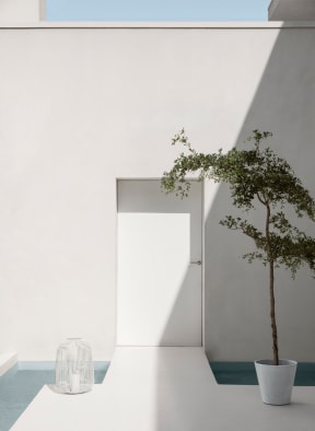 blomus Blumentopf COLUNA, Farbe: HELLGRAU (Bild 1)