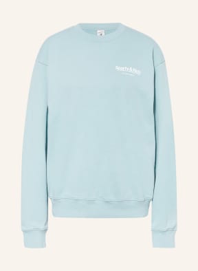 SPORTY & RICH Sweatshirt, Color: LIGHT BLUE/ WHITE (Image 1)
