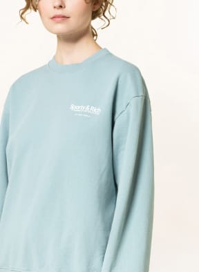 SPORTY & RICH Sweatshirt, Color: LIGHT BLUE/ WHITE (Image 1)