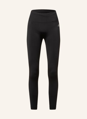 adidas 7/8 running pants AEROKNIT with mesh inserts, Color: BLACK (Image 1)