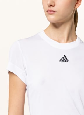 adidas T-Shirt TENNIS FREELIFT mit Mesh, Farbe: WEISS (Bild 1)