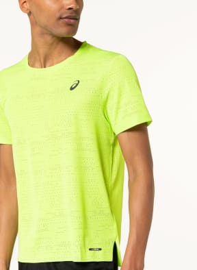 ASICS Running T-shirt VENTILATE 2.0 made of mesh, Color: NEON GREEN (Image 1)