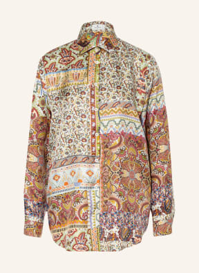 ETRO Shirt blouse in silk, Color: KHAKI/ DARK RED/ DARK ORANGE (Image 1)