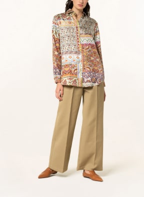 ETRO Shirt blouse in silk, Color: KHAKI/ DARK RED/ DARK ORANGE (Image 1)
