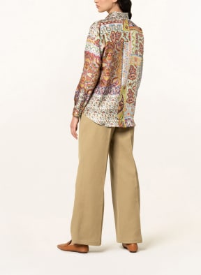 ETRO Shirt blouse in silk, Color: KHAKI/ DARK RED/ DARK ORANGE (Image 1)