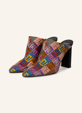 BALMAIN Mules ULLA , Farbe: BRAUN/ ROSA/ LILA (Bild 1)