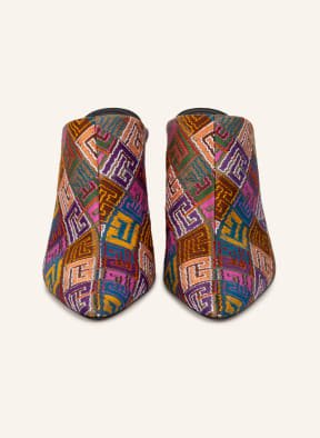 BALMAIN Mules ULLA , Farbe: BRAUN/ ROSA/ LILA (Bild 1)