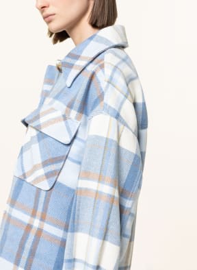 VILA Overshirt, Farbe: WEISS/ HELLBLAU/ CAMEL (Bild 1)