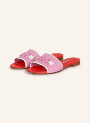 Salvatore Ferragamo Slides RHODES, Color: PINK/ WHITE (Image 1)