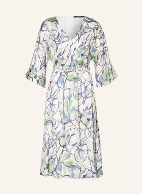 ESPRIT Collection Kleid in Wickeloptik mit 3/4-Arm, Farbe: ECRU/ BLAU/ HELLGRÜN (Bild 1)