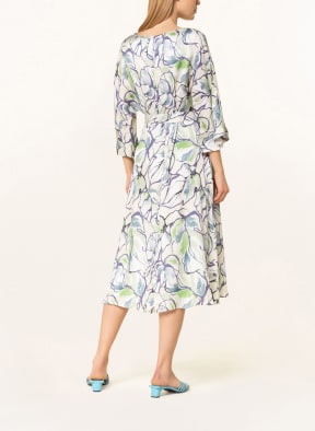 ESPRIT Collection Kleid in Wickeloptik mit 3/4-Arm, Farbe: ECRU/ BLAU/ HELLGRÜN (Bild 1)
