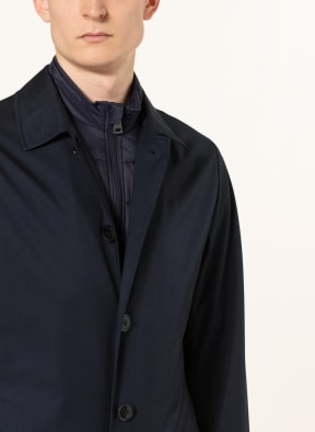 STROKESMAN'S Coat with removable trim , Color: DARK BLUE (Image 1)