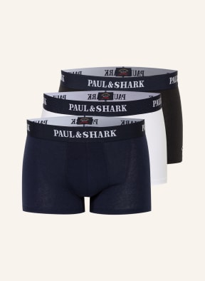 PAUL & SHARK 3-pack boxer shorts, Color: DARK BLUE/ BLACK/ WHITE (Image 1)