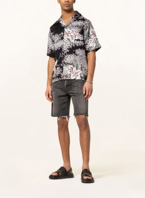 AMIRI Resort shirt in silk, Color: BLACK/ ECRU/ DARK BROWN (Image 1)
