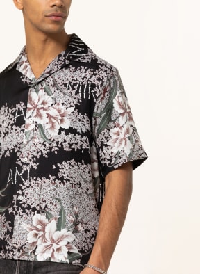 AMIRI Resort shirt in silk, Color: BLACK/ ECRU/ DARK BROWN (Image 1)