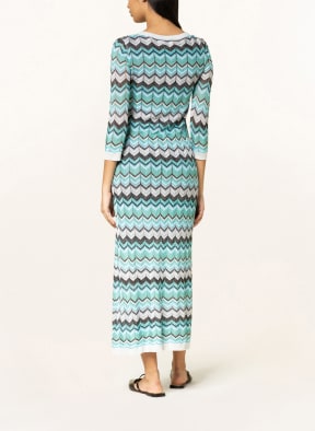 MRS & HUGS Knit dress with glitter thread, Color: TURQUOISE/ LIGHT GRAY/ DARK GRAY (Image 1)