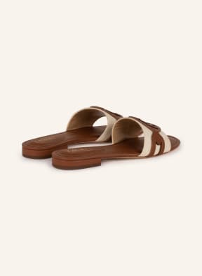 LAUREN RALPH LAUREN Slides ALEGRA, Color: BROWN/ CREAM (Image 1)