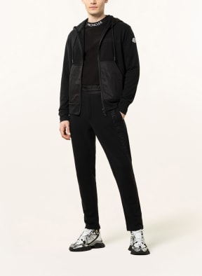 MONCLER Sweatpants in mixed materials, Color: BLACK (Image 1)