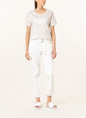 monari T-shirt, Color: BEIGE/ WHITE (Image 1)