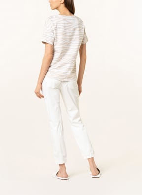 monari T-shirt, Color: BEIGE/ WHITE (Image 1)
